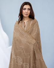 Zarnish by Johra Luxury Embroidered Winter Suit with Embroidered Wool Shawl