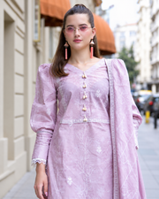 Alzohaib DHAGAKARI Digital Printed Embroidered 3 Piece Lawn Suit