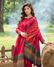 Alzohaib Colors Khaddar Digital Printed 3 Piece Suit