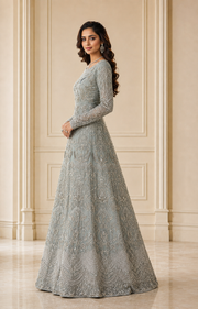 Silver Sage Handmade Cora Dabka Maxi Dress for Wedding – Ready to Wear