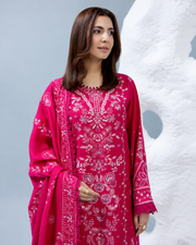 Zarnish by Johra Luxury Embroidered Winter Suit with Embroidered Wool Shawl