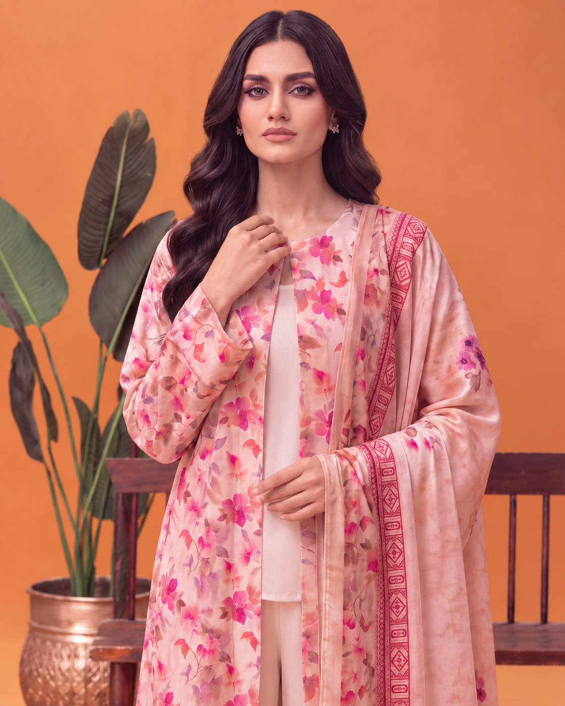Riaz Arts Mahees Luxury Winter Digital Printed Velvet Suit
