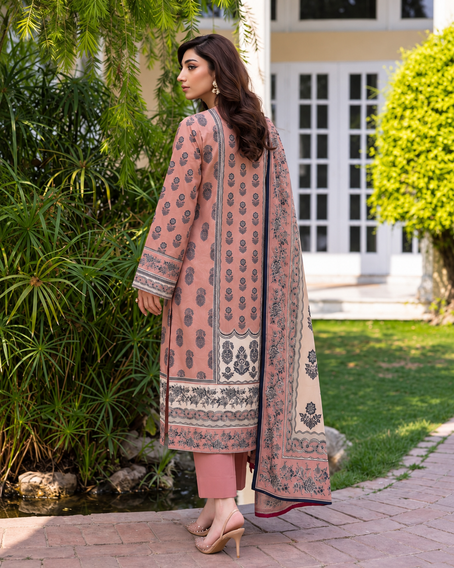 Rang By Motifz Digital Premium Printed Linen Suit with Linen Dupatta