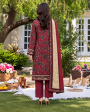 Rang By Motifz Digital Premium Printed Linen Suit with Linen Dupatta