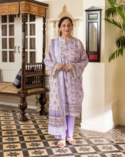 Gul Ahmed Printed Karandi 3 Piece Suit with Printed Dupatta