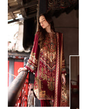 Gul Ahmed Premium Printed Linen 3 Piece Suit with Printed Dupatta