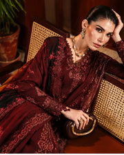 Riaz Arts Exclusive by Nurèh Embroidered Marina Suit with Embroidered Wool Shawl