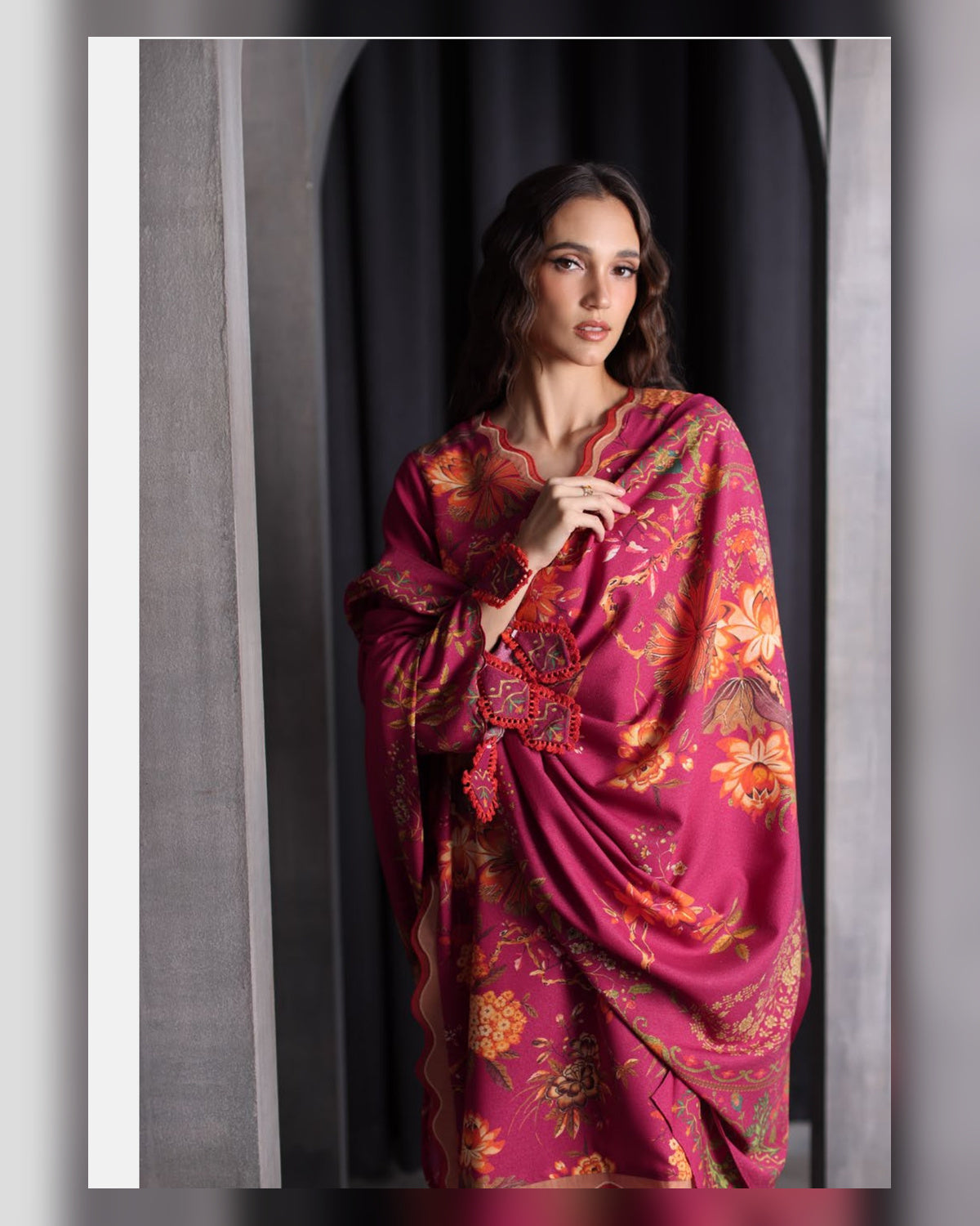 Gul Ahmed Printed Karandi 3 Piece Unstitched Suit