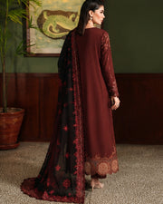 Riaz Arts Exclusive by Nurèh Embroidered Marina Suit with Embroidered Wool Shawl