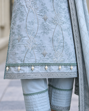 Alzohaib DHAGAKARI Digital Printed Embroidered 3 Piece Lawn Suit