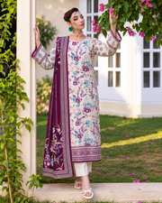 Rang By Motifz Digital Premium Printed Linen Suit with Linen Dupatta