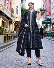 Alzohaib DHAGAKARI Digital Printed Embroidered 3 Piece Lawn Suit