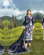 Dastaan DZ-01 Luxury Embroidered 3 Piece Unstitched Formal Suit