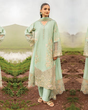 Dastaan DZ-02 Luxury Embroidered 3 Piece Unstitched Formal Suit