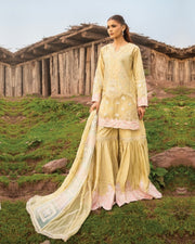 Dastaan DZ-07 Luxury Embroidered 3 Piece Unstitched Formal Suit