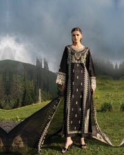 Dastaan DZ-08 Luxury Embroidered 3 Piece Unstitched Formal Suit