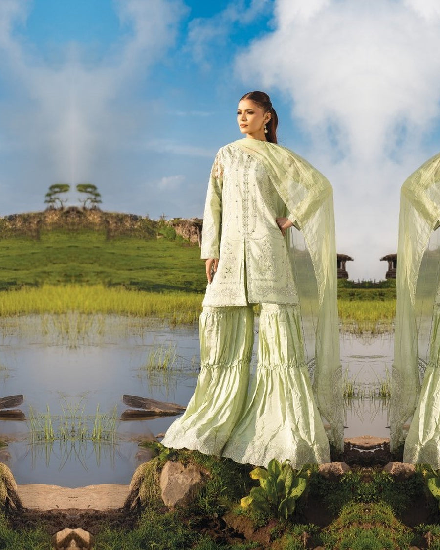 Dastaan DZ-05 Luxury Embroidered 3 Piece Unstitched Formal Suit